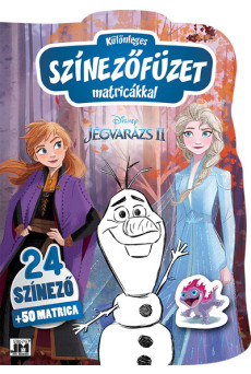 Különleges színezőfüzet matricákkal: Jégvarázs 2.