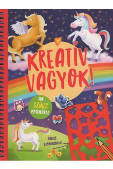 Kreatív vagyok! - Sok színes matricával (unikornisos)