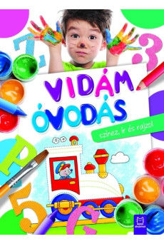 Vidám óvodás színez, ír és rajzol