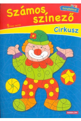 Számos színező - Cirkusz /Színskálával