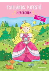 Csillámos kifestő - Hercegnők - 12 csillámló oldal