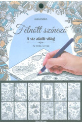 A víz alatti világ /Felnőtt színező (12 minta /24 lap)
