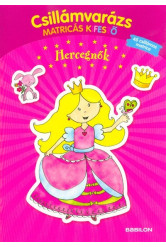 Csillámvarázs matricás kifestő - Hercegnők