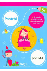 Pontról pontra - 5+ /Színezők, labirintusok, pontösszekötők 1-től 20-ig (kék)
