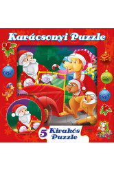 Karácsonyi puzzle - 5 kirakós puzzle §K