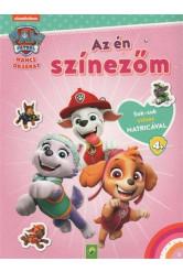 Mancs Őrjárat: Az én színezőm - Sok-sok színes matricával (rózsaszín)