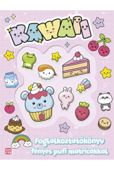 Kawaii - Foglalkoztatókönyv fényes pufi matricákkal